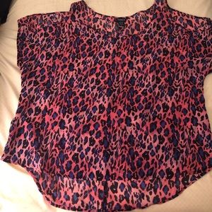Cheetah print blouse